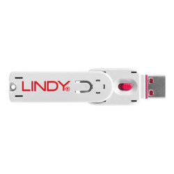 LINDY Clé USB et 4 bloqueurs de ports USB Rose redeal.fr