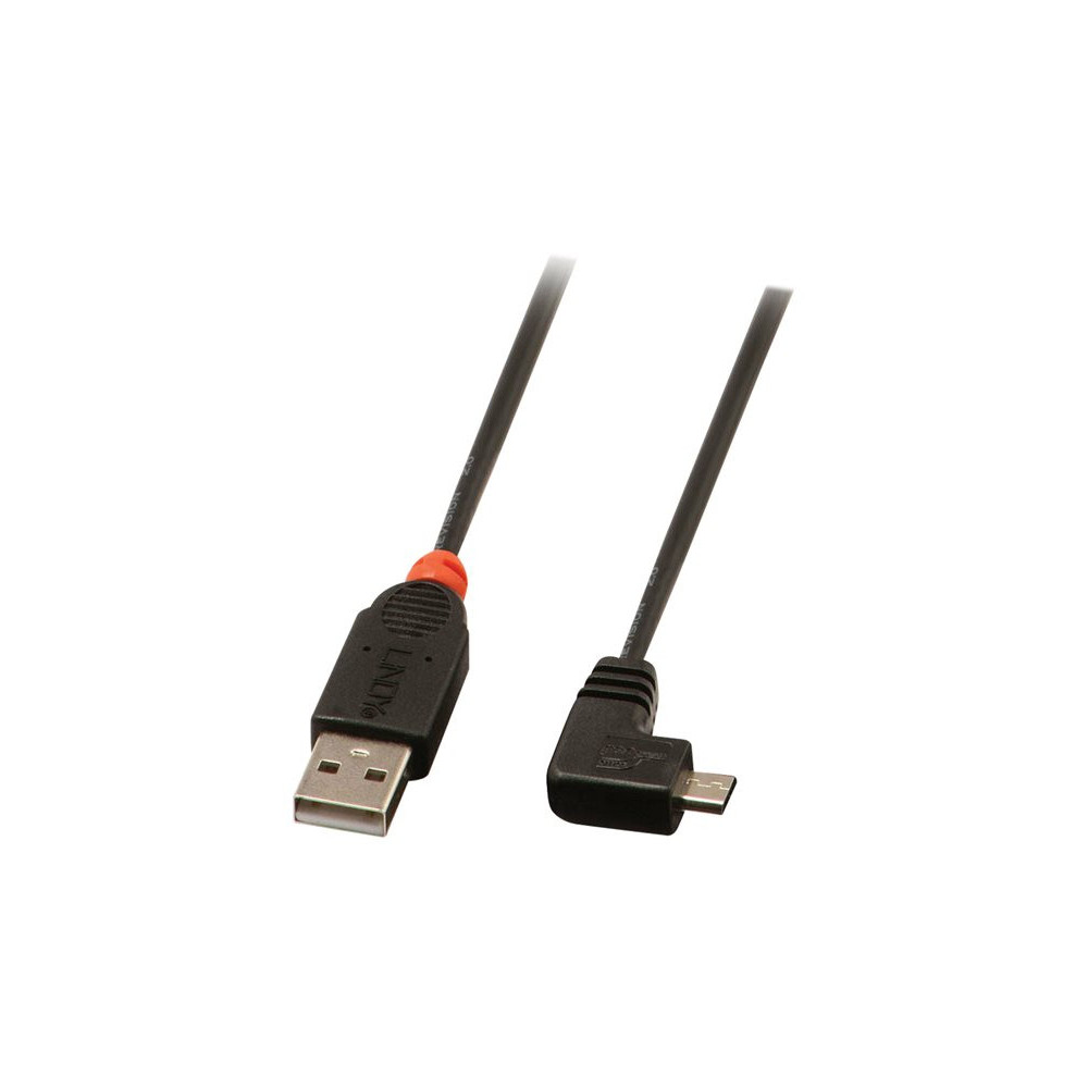 LINDY USB 2.0 Type A/Micro-B 90 0.5m Mini-B plug right angled redeal.fr