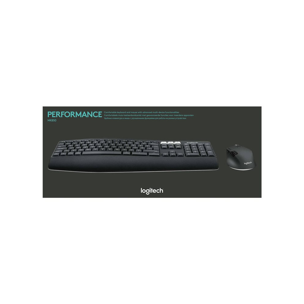LOGITECH MK850 Performance Wireless Keyboard and Mouse Combo - CENTRAL redeal.fr