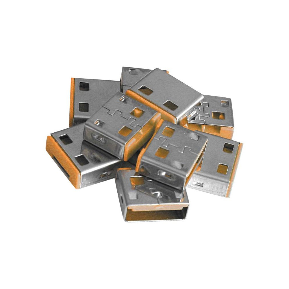 LINDY Bloqueurs de ports USB 10 pièces Orange redeal.fr