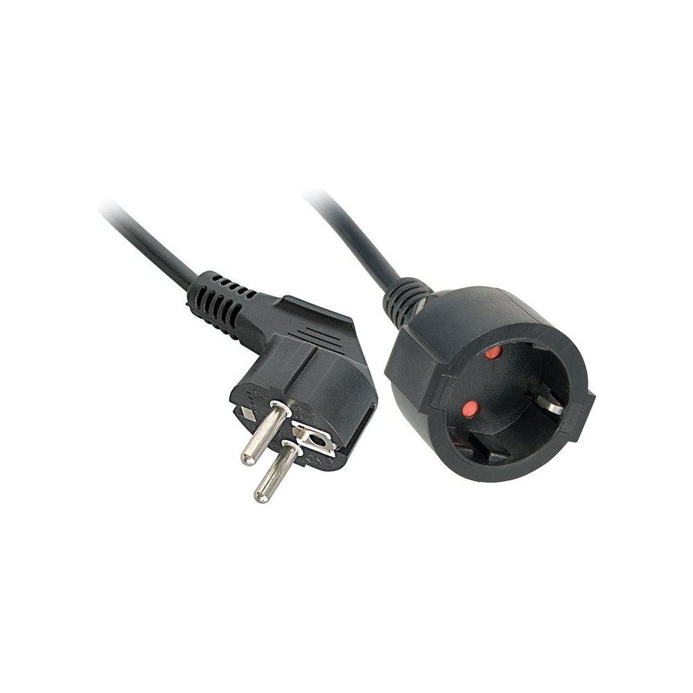 LINDY 5m Schuko Extension Cable Colour: Black redeal.fr