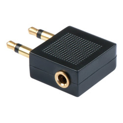 LINDY Jack Audio/phono Adapter 2x Jack plug 3.5mm 1x Jack socket 3.5mm Black redeal.fr
