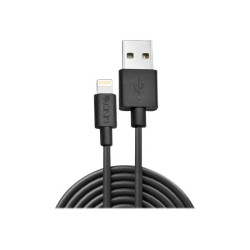 LINDY 3m USB to Lightning Cable black Charge and sync Cable for iPhone iPad & iPod redeal.fr