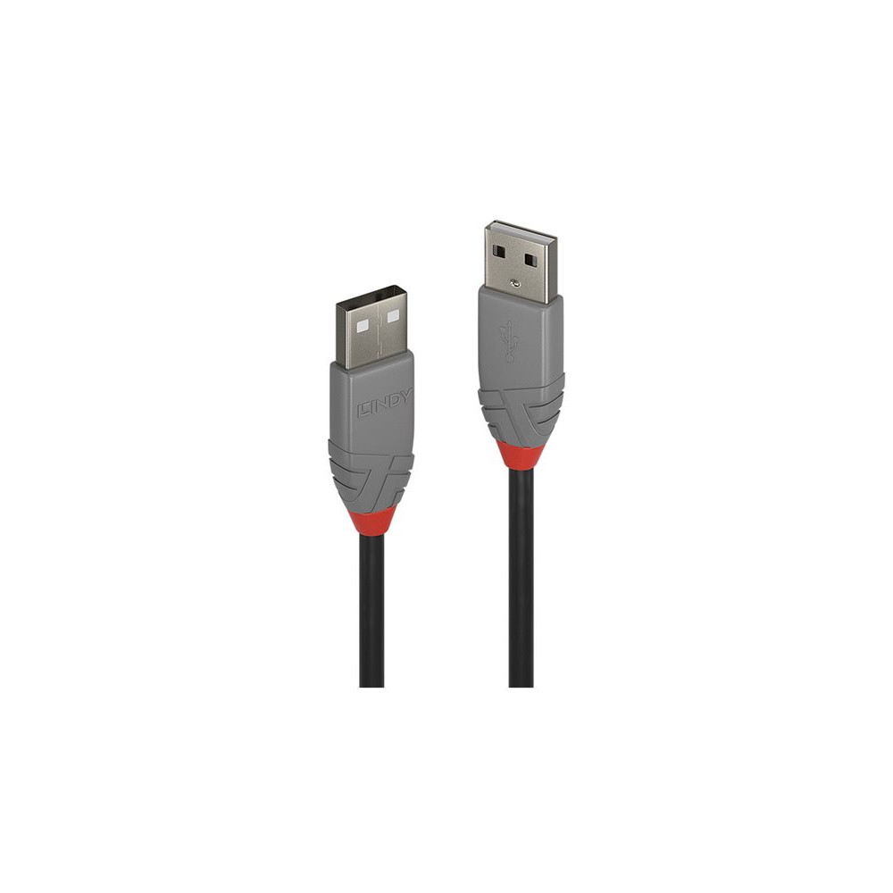 LINDY 0.5m USB 2.0 Type A Cable Anthra Line USB Type A Male to Male redeal.fr