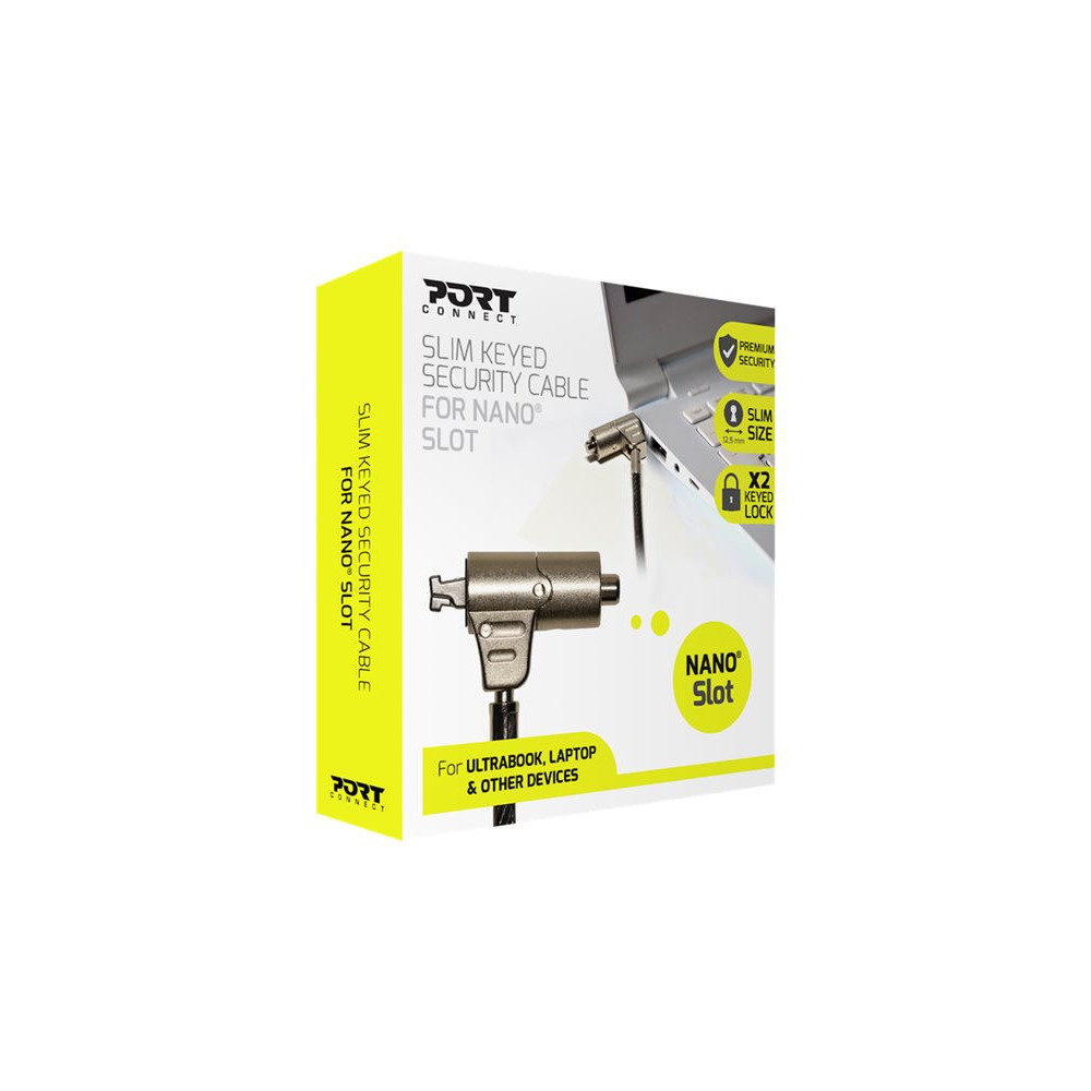 PORT DESIGNS SECURITY CABLE KEYED NANO SLOT redeal.fr