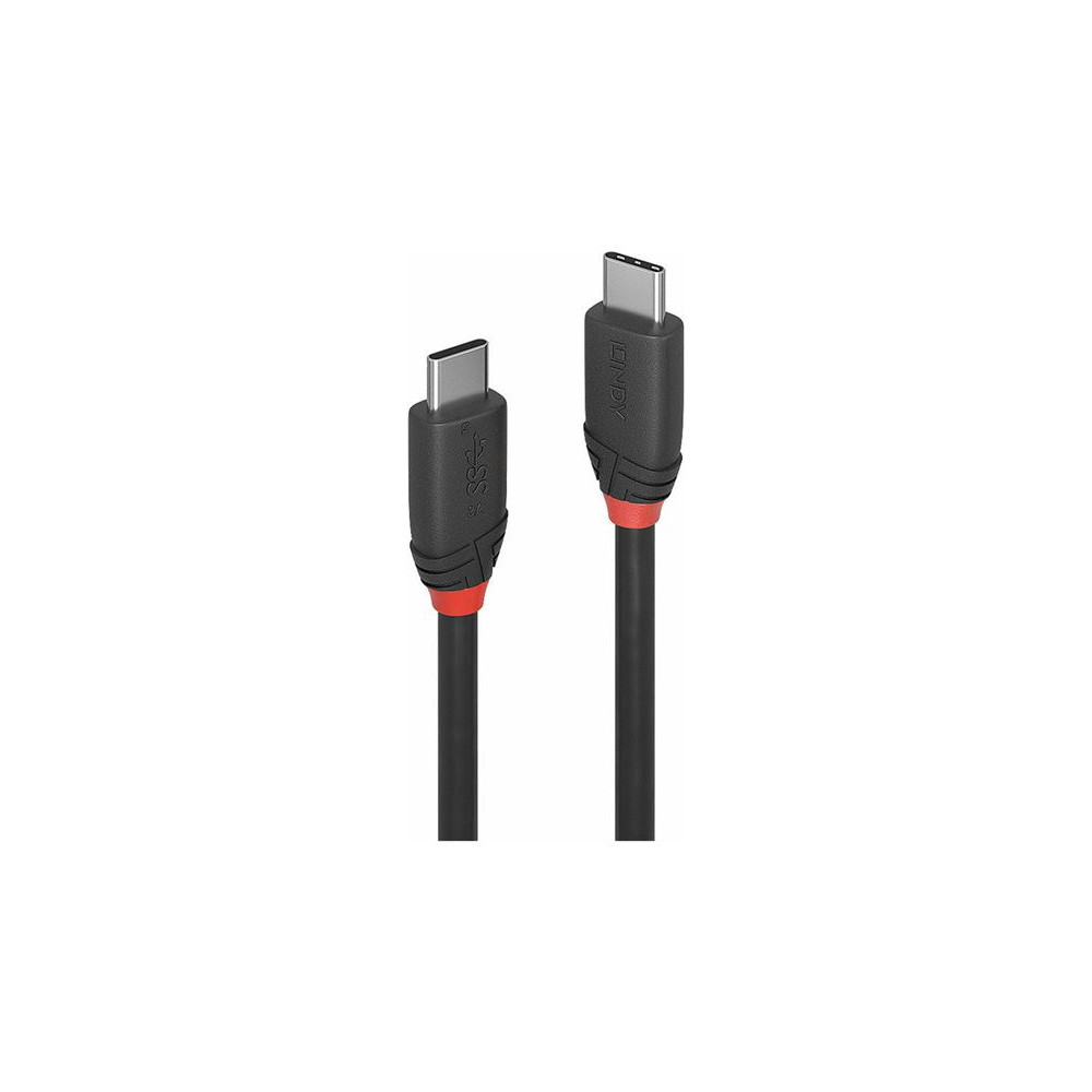 LINDY 1m USB 3.1 Type C Cable 3A Black Line redeal.fr