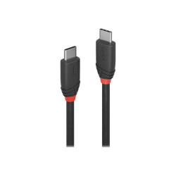 LINDY 1.5m USB 3.1 Type C Cable 3A Black Line redeal.fr