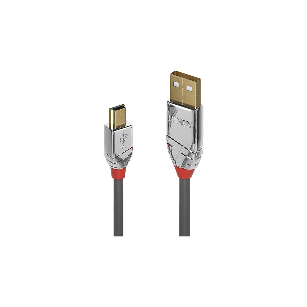 LINDY 1m USB 2.0 Type A/Mini-B Cable Cromo Line 480Mbit/s redeal.fr