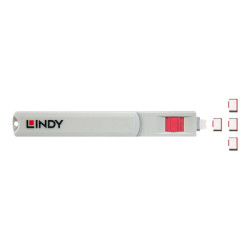LINDY USB Type C Port Blocker Key - Pack of 4 Blockers Red redeal.fr