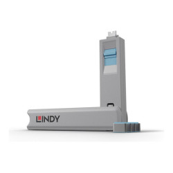 LINDY USB Type C Port Blocker Key - Pack of 4 Blockers Blue redeal.fr