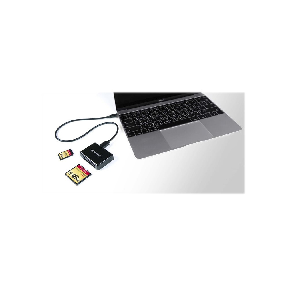 TRANSCEND All-in-1 Multi Memory Card Reader USB 3.1 Gen 1 Type C redeal.fr