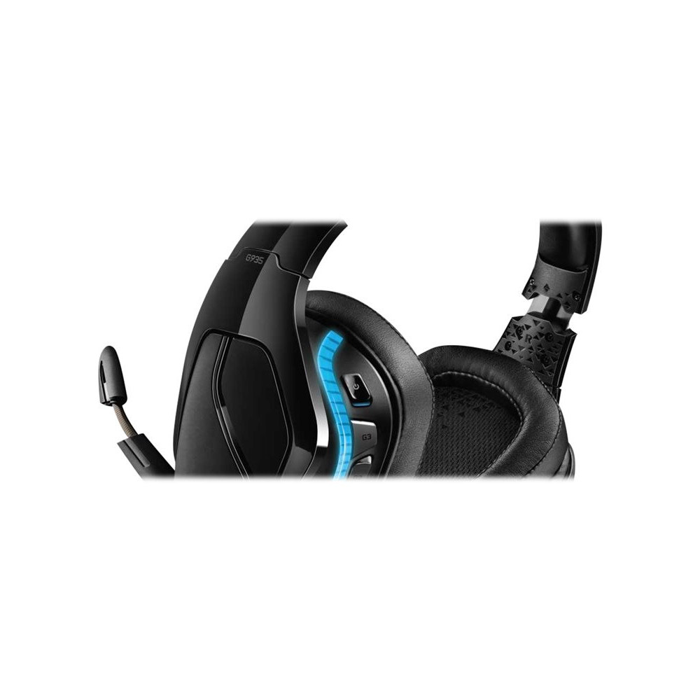 LOGITECH Gaming Headset G935 Headset 7.1 channel full size 2.4 GHz wireless 3.5 mm jack black blue redeal.fr