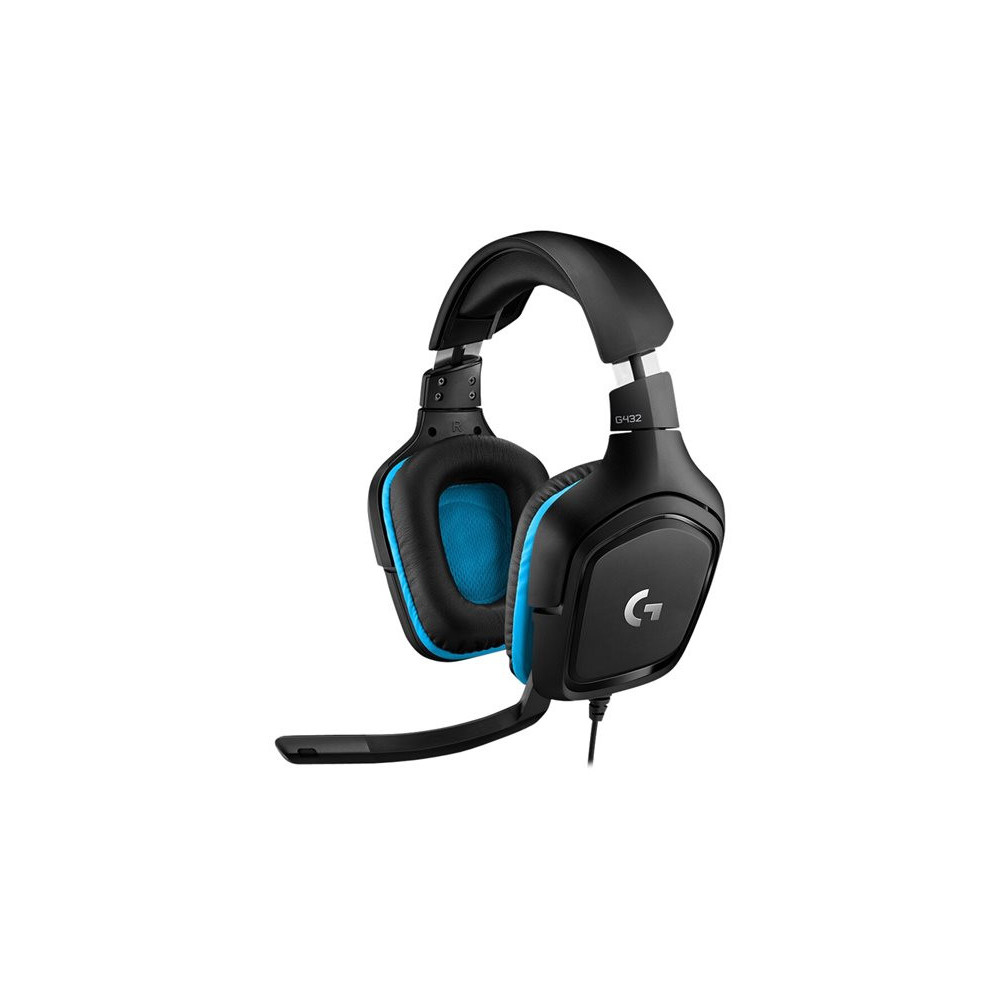 LOGITECH Gaming Headset G432 Headset 7.1 channel full size wired USB 3.5 mm jack black redeal.fr