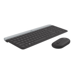 LOGITECH Slim Wireless Keyboard and Mouse Combo MK470 - GRAPHITE - FRA - CENTRAL redeal.fr