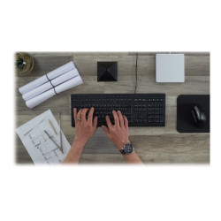 CHERRY STREAM KEYBOARD Clavier 104+10 touches USB noir Layout Qwerty International redeal.fr