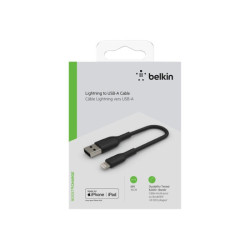 BELKIN BOOST CHARGE USB-A to Lightning Cable PVC 0.15M Black redeal.fr
