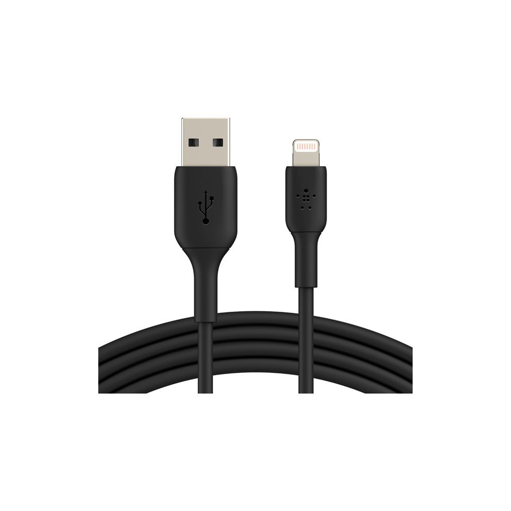BELKIN BOOST CHARGE USB-A to Lightning Cable PVC 1M Black redeal.fr