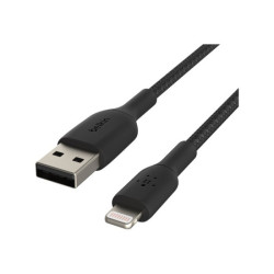 BELKIN BOOST CHARGE USB-A to Lightning Cable Braided 0.15M Black redeal.fr