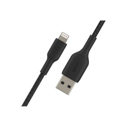 BELKIN BOOST CHARGE USB-A to Lightning Cable Braided 0.15M Black redeal.fr