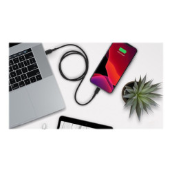 BELKIN BOOST CHARGE USB-C to Lightning Cable PVC 1M Black redeal.fr