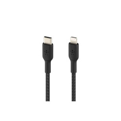 BELKIN BOOST CHARGE USB-C to Lightning Cable Braided 1M Black redeal.fr