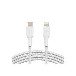 BELKIN BOOST CHARGE USB-C to Lightning Cable Braided 1M White redeal.fr