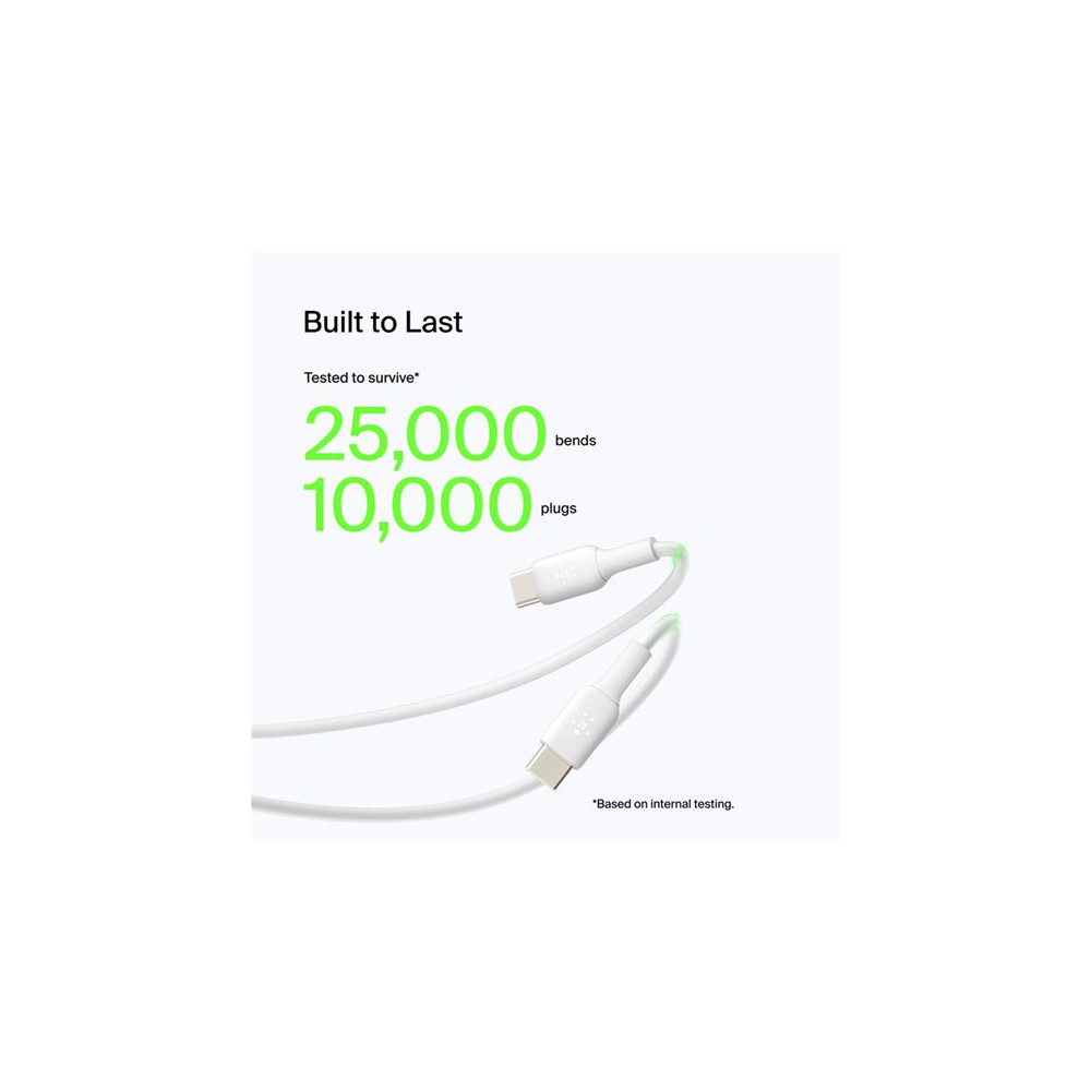 BELKIN BOOST CHARGE USB-A to USB-C Cable PVC 0.15M White redeal.fr