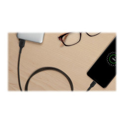 BELKIN BOOST CHARGE USB-A to USB-C Cable Braided 2M Black redeal.fr