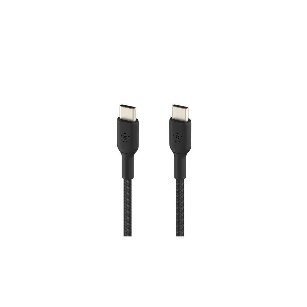 BELKIN BOOST CHARGE USB-C to USB-C 2.0 Cable Braided 1M Black redeal.fr