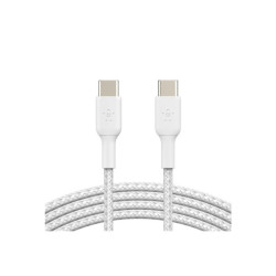 BELKIN BOOST CHARGE USB-C to USB-C 2.0 Cable Braided 1M White redeal.fr