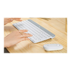 LOGITECH Slim Wireless Keyboard and Mouse Combo MK470 OFFWHITE (FR) redeal.fr