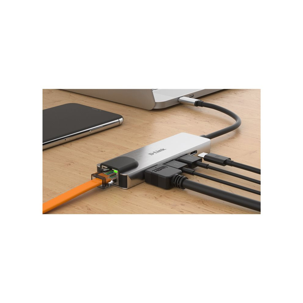 D-LINK USB-C 5-en-1 HDMI charging redeal.fr