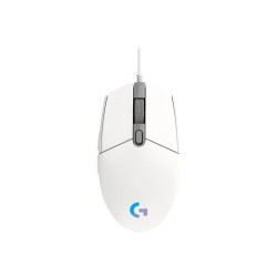LOGITECH Gaming Mouse G203 LIGHTSYNC Mouse optical 6 buttons wired USB white redeal.fr