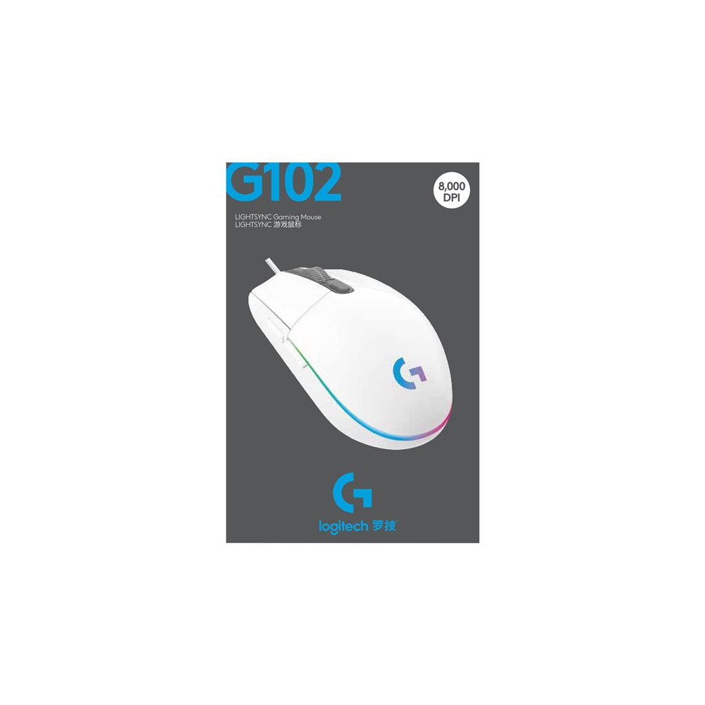 LOGITECH G102 LIGHTSYNC - WHITE - EER redeal.fr