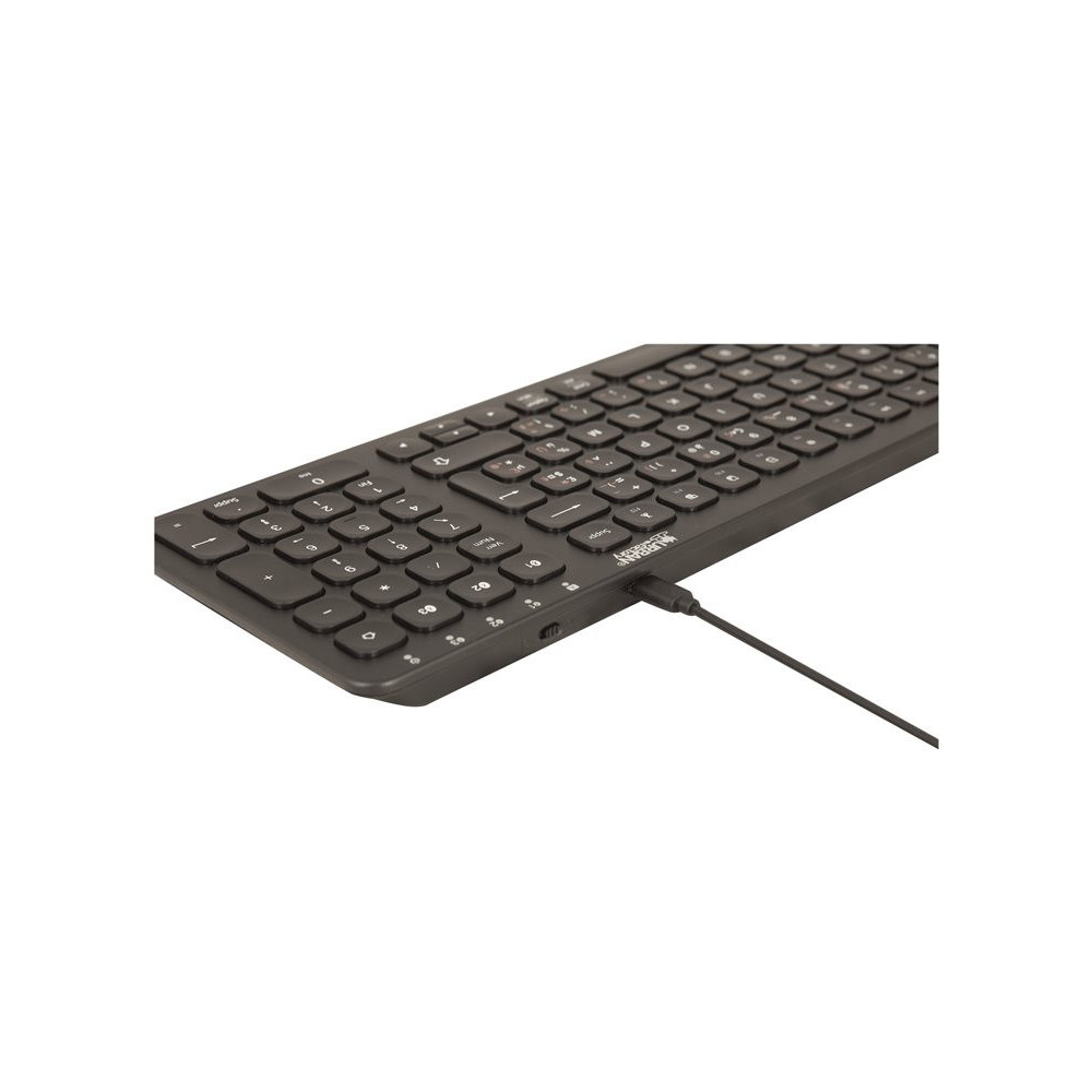 URBAN FACTORY Clavier Bluetooth & 2.4GHZ avec batterie rechargeable (micro usb) AZERTY redeal.fr