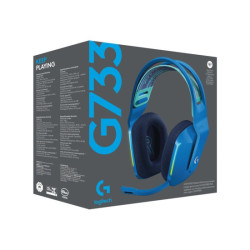 LOGITECH G G733 LIGHTSPEED Wireless RGB Gaming Headset Headset full size 2.4 GHz wireless blue redeal.fr