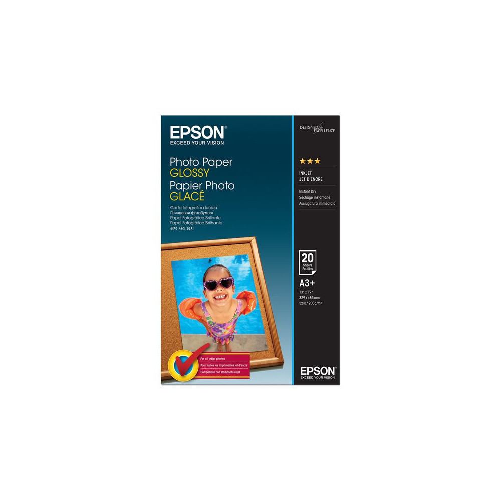 EPSON Papier Photo Glace 200g A3 (20f)