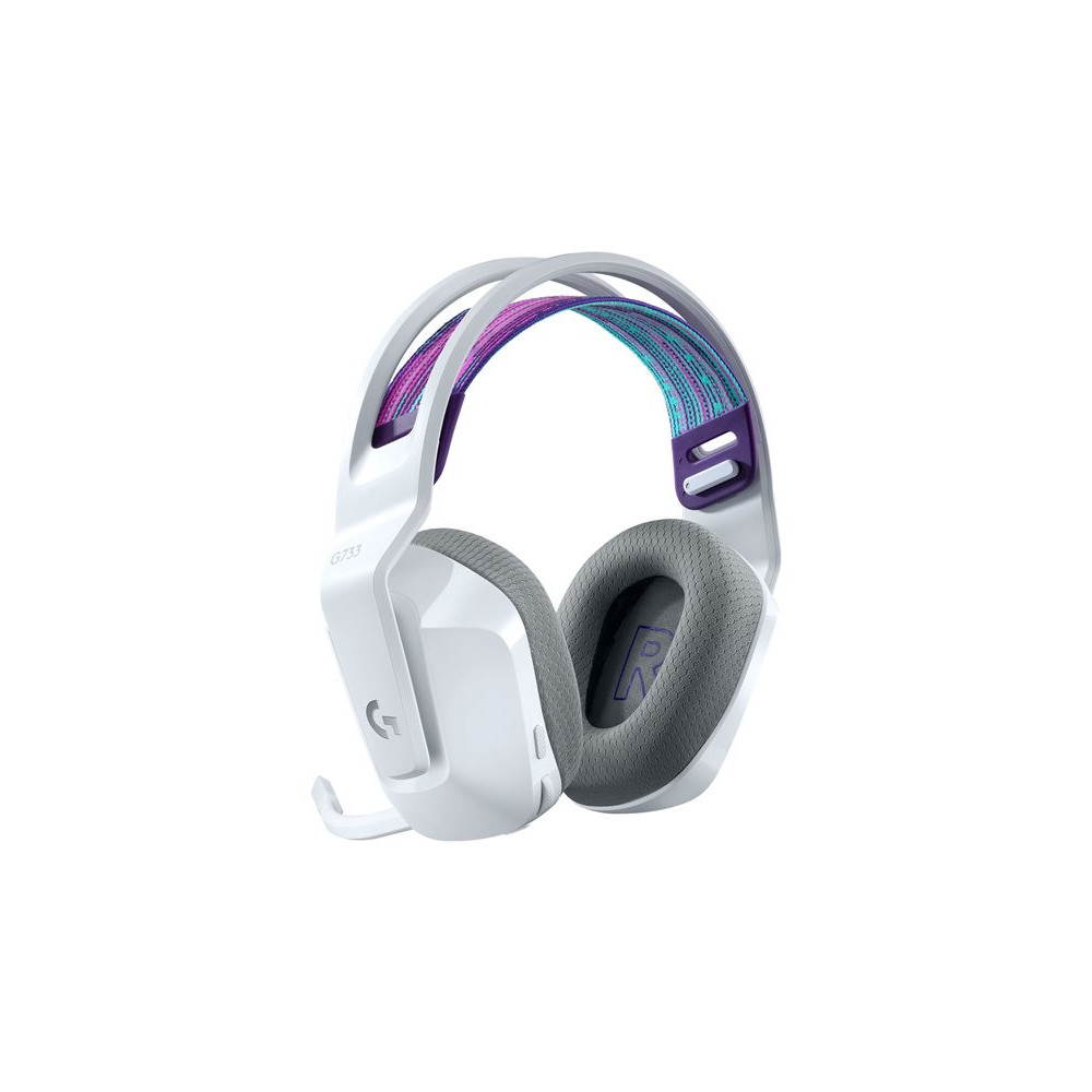LOGITECH G G733 LIGHTSPEED Wireless RGB Gaming Headset Headset full size 2.4 GHz wireless white redeal.fr