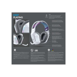 LOGITECH G G733 LIGHTSPEED Wireless RGB Gaming Headset Headset full size 2.4 GHz wireless white redeal.fr
