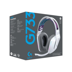 LOGITECH G G733 LIGHTSPEED Wireless RGB Gaming Headset Headset full size 2.4 GHz wireless white redeal.fr