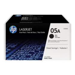HP 05A original LaserJet Toner cartridge CE505D black standard capacity 2 x 2.300 pages 2-pack