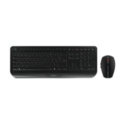 CHERRY GENTIX Desktop Wireless desktop Keyboard and Mouse USB black (FR) redeal.fr