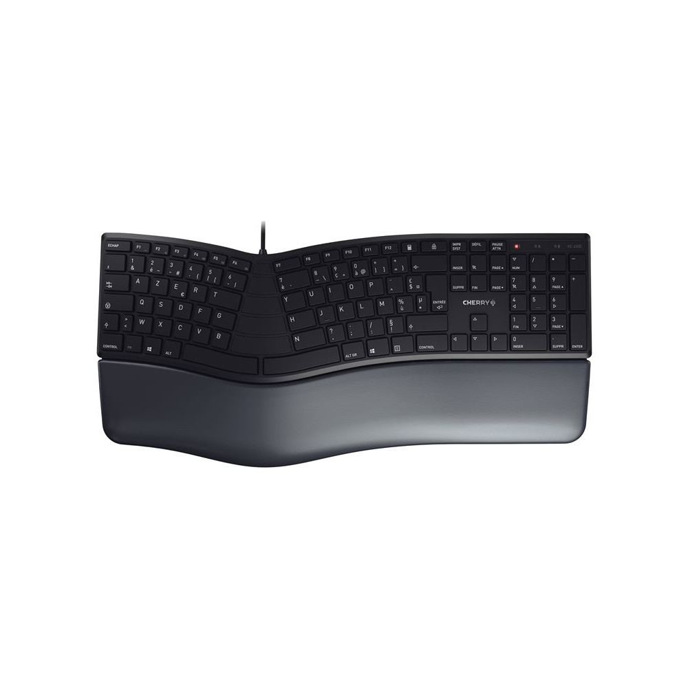 CHERRY KC 4500 ERGO Wired keyboard 109+3 keys USB black (FR) redeal.fr