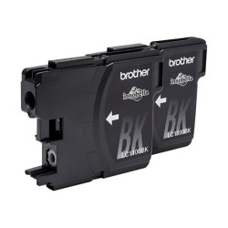 BROTHER LC-1100 cartouche d encre noir capacité standard 2 x 9.5ml 2 x 450 pages 2-pack blister sans alarme