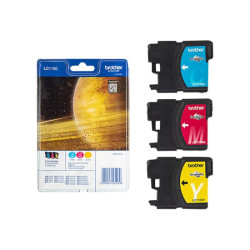 BROTHER LC-1100 cartouche d encre cyan, magenta et jaune capacité standard 3 x 7.5ml 3 x 325 pages 3-pack blister sans alarme