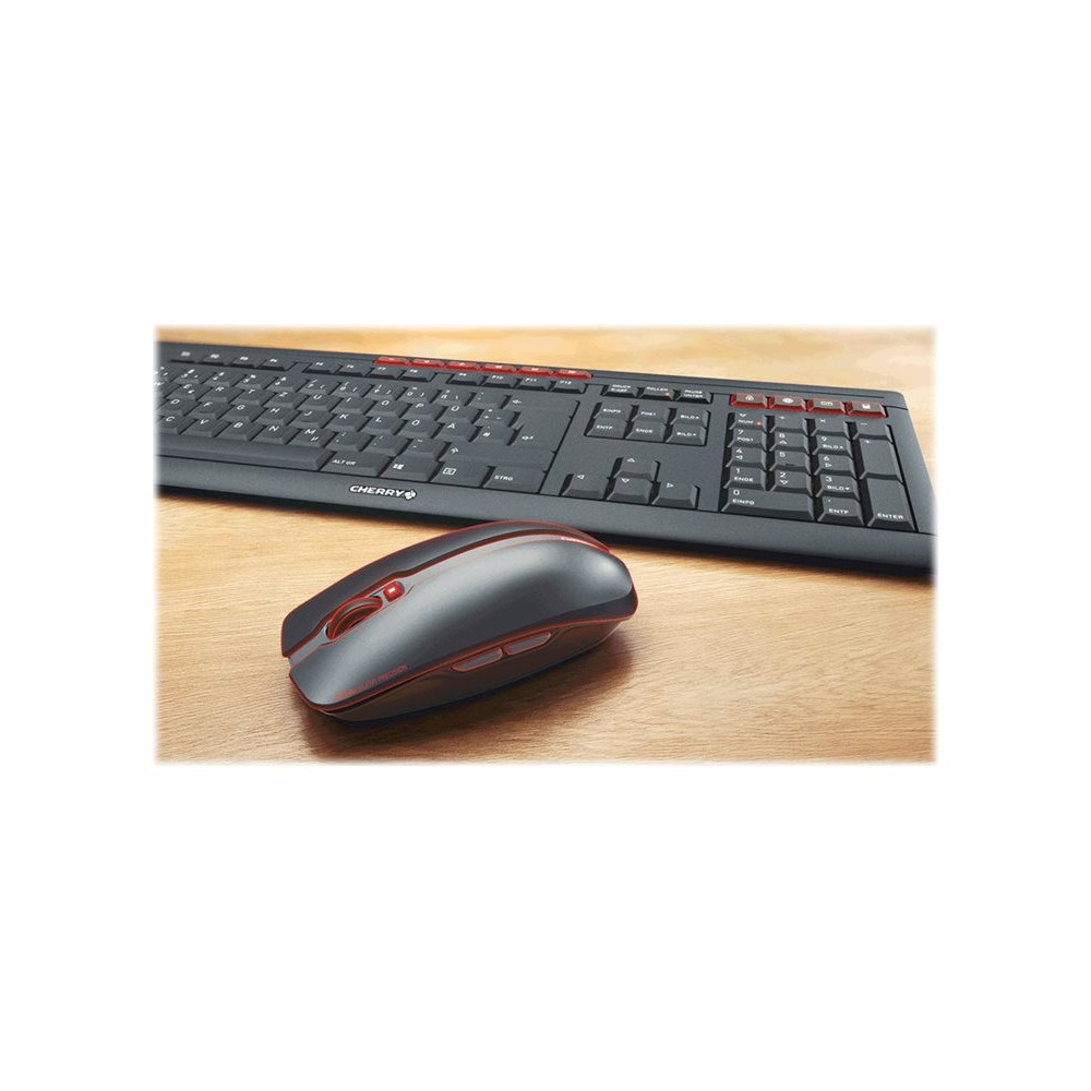 CHERRY STREAM Desktop Recharge Wireless keyboard / mouse set USB black Rechargeable (FR) redeal.fr