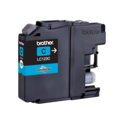 BROTHER LC-123 cartouche d encre cyan haute capacité 600 pages 1-pack blister sans alarme