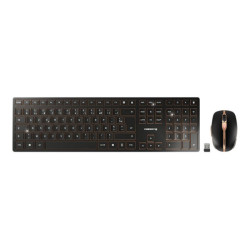 CHERRY DW 9100 SLIM Wireless Desktop USB Bluetooth black/bronze rechargeable (FR) redeal.fr