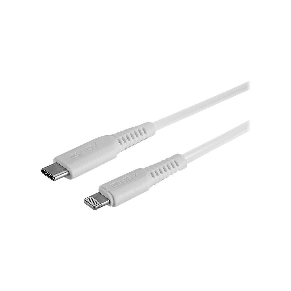 LINDY 1m USB Type C to Lightning Cable USB Type C Male to Lightning Male redeal.fr