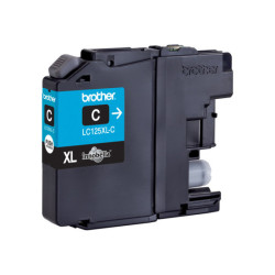 BROTHER LC-125XL cartouche dencre cyan haute capacité 1.200 pages 1-pack blister sans alarme